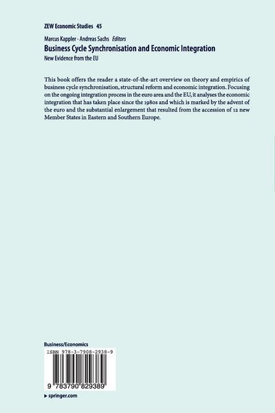 Produktbild: Business Cycle Synchronisation and Economic Integration