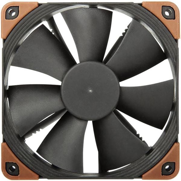 Noctua NF-F12 PC-Gehäuse-Lüfter Schwarz (B x H x T) 120 x 120 x 25 mm