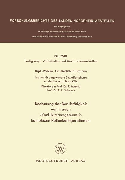 Produktbild: Bedeutung der Berufst&auml;tigkeit von Frauen