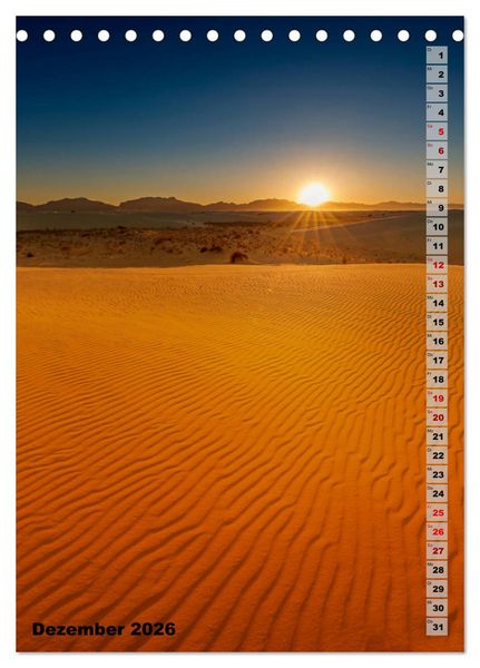 Produktbild: WHITE SANDS NATIONAL MONUMENT W&uuml;stenimpressionen (Tischkalender 2026 DIN A5 hoch), CALVENDO Monatskalender