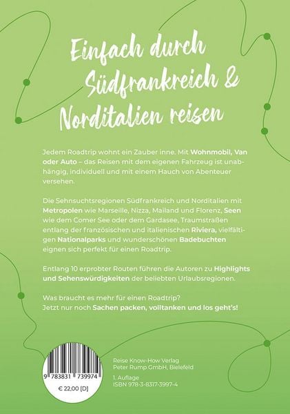 Reise Know-How Roadtrip Handbuch Südfrankreich & Norditalien