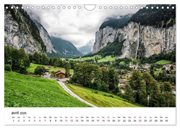 Produktbild: Visite de la Suisse (Calendrier mural 2026 DIN A4 vertical), CALVENDO calendrier mensuel