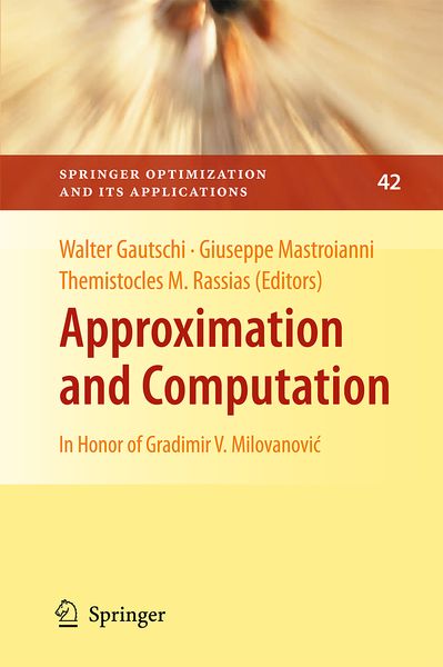 Produktbild: Approximation and Computation
