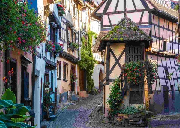 Produktbild: Erwachsenenpuzzle 1000 Teile - Eguisheim im Elsass