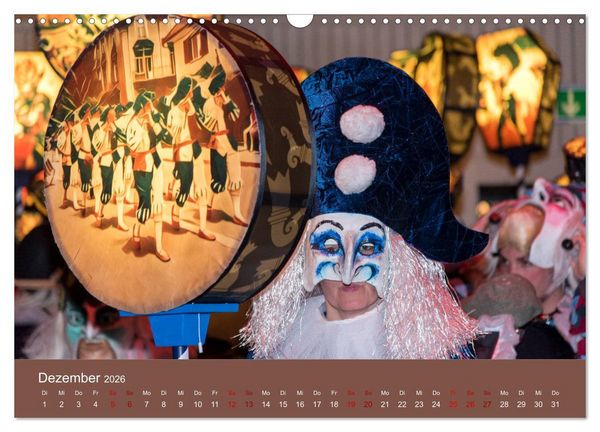 Produktbild: S ganz Johr Fasnacht (Wandkalender 2026 DIN A3 quer), CALVENDO Monatskalender