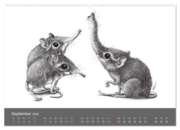 Produktbild: TIERONISCH (hochwertiger Premium Wandkalender 2026 DIN A2 quer), Kunstdruck in Hochglanz