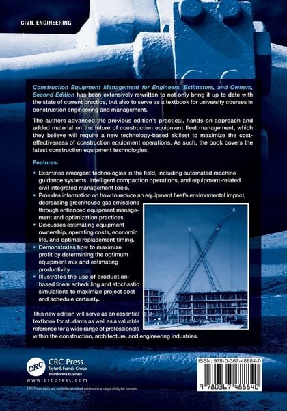 Produktbild: Construction Equipment Management for Engineers, Estimators, and Owners