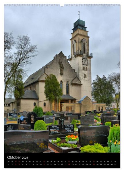 Produktbild: Sa(ar)krale Baukunst - Kirchenarchitektur im Saarland (hochwertiger Premium Wandkalender 2026 DIN A2 hoch), Kunstdruck in Hochglanz