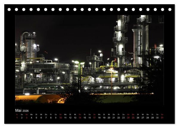 Produktbild: Extraschicht im Ruhrgebiet - Nachts ist es nicht dunkel! (Tischkalender 2026 DIN A5 quer), CALVENDO Monatskalender
