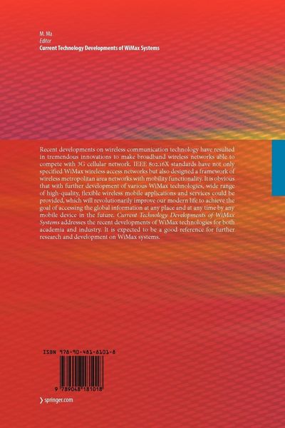 Produktbild: Current Technology Developments of WiMax Systems