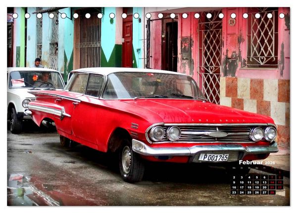 Produktbild: Oldtimer Hits 1960 (Tischkalender 2026 DIN A5 quer), CALVENDO Monatskalender