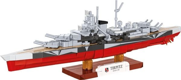 Produktbild: COBI Historical Collection 4853 - Battleship Tirpitz, WWII, Bausatz 1:700, 593 Klemmbausteine
