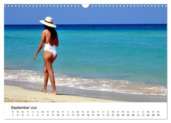 Produktbild: Meeres-Lust - Strandnixen in Kuba (Wandkalender 2026 DIN A3 quer), CALVENDO Monatskalender
