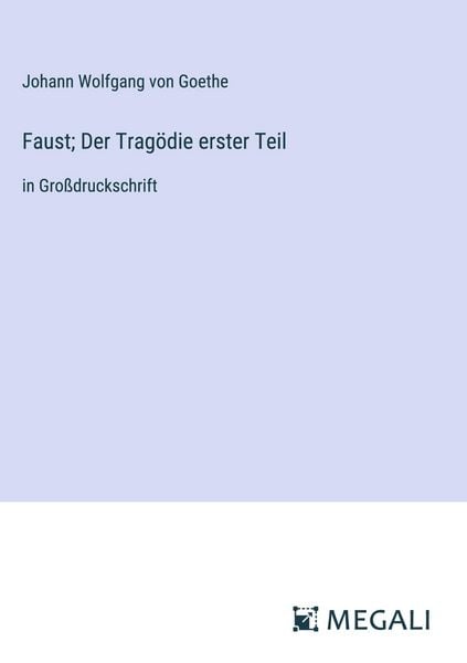 Produktbild: Faust; Der Trag&ouml;die erster Teil