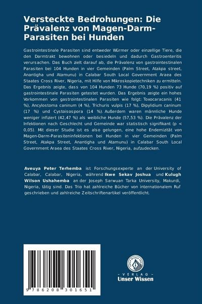 Produktbild: Versteckte Bedrohungen: Die Pr&auml;valenz von Magen-Darm-Parasiten bei Hunden