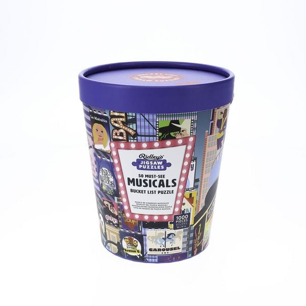 Produktbild: 50 Must-See Musicals Bucket List 1000-Piece Puzzle