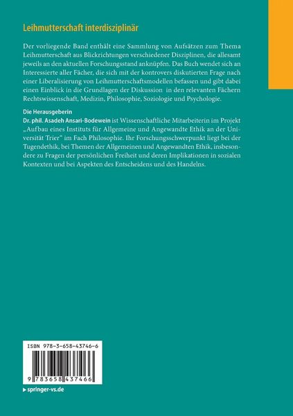 Produktbild: Leihmutterschaft interdisziplin&auml;r