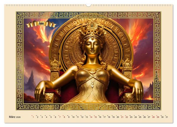 Produktbild: R&ouml;mische G&ouml;tter (Wandkalender 2026 DIN A2 quer), CALVENDO Monatskalender