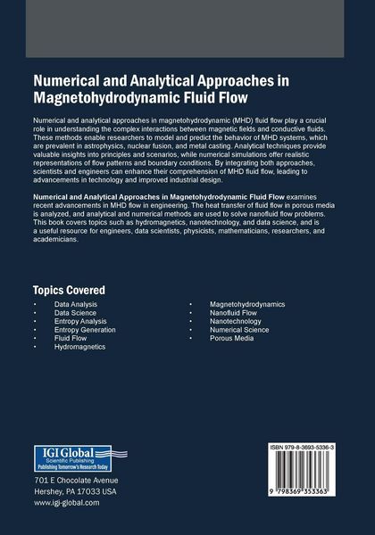 Produktbild: Numerical and Analytical Approaches in Magnetohydrodynamic Fluid Flow