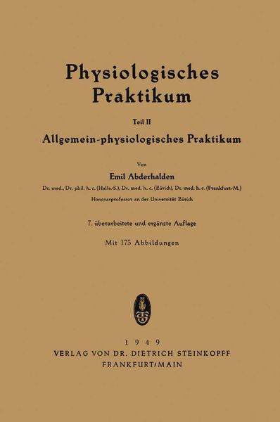 Produktbild: Physiologisches Praktikum