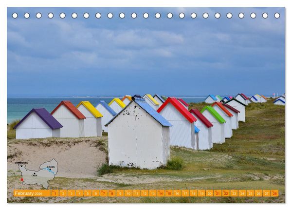 Produktbild: The Coasts of Normandy from Mont Saint-Michel to &Eacute;tretat (Desk Calendar 2026 DIN A5 landscape), CALVENDO 12 Month DeskCalendar