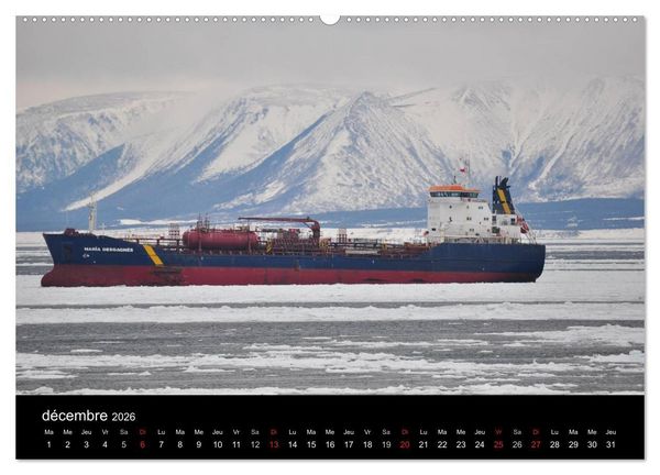 Produktbild: Navires du Saint-Laurent (Calendrier mural 2026 DIN A2 vertical) calendrier de bureau