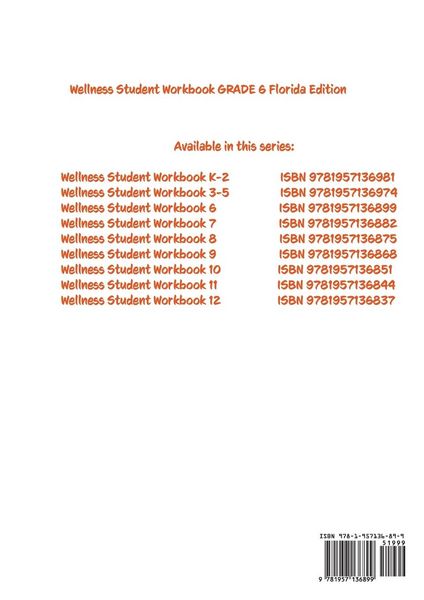 Produktbild: Wellness Student Workbook (Florida Edition) Grade 6
