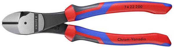 Produktbild: Knipex 74 22 200 Werkstatt Kraft-Seitenschneider mit Facette 200mm