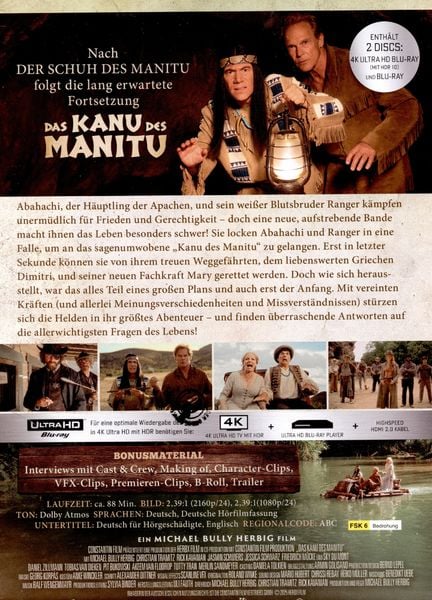 Produktbild: Das Kanu des Manitu - Mediabook (4K Ultra HD) (+ Blu-ray)