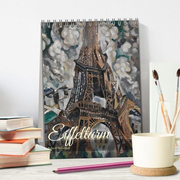Produktbild: Eiffelturm - Robert Delaunay (Tischkalender 2026 DIN A5 hoch), CALVENDO Monatskalender
