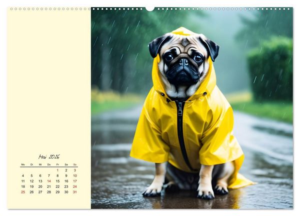 Produktbild: Gut beh&uuml;tete Hunde (Wandkalender 2026 DIN A2 quer), CALVENDO Monatskalender