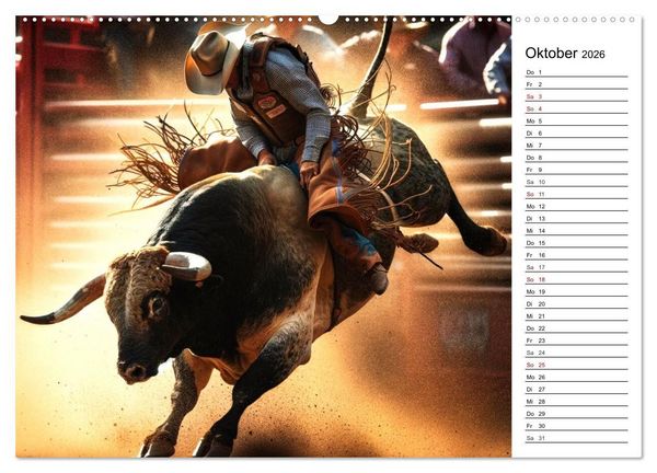 Produktbild: Westernreiten - Jahreszeiten im Sattel (hochwertiger Premium Wandkalender 2026 DIN A2 quer), Kunstdruck in Hochglanz