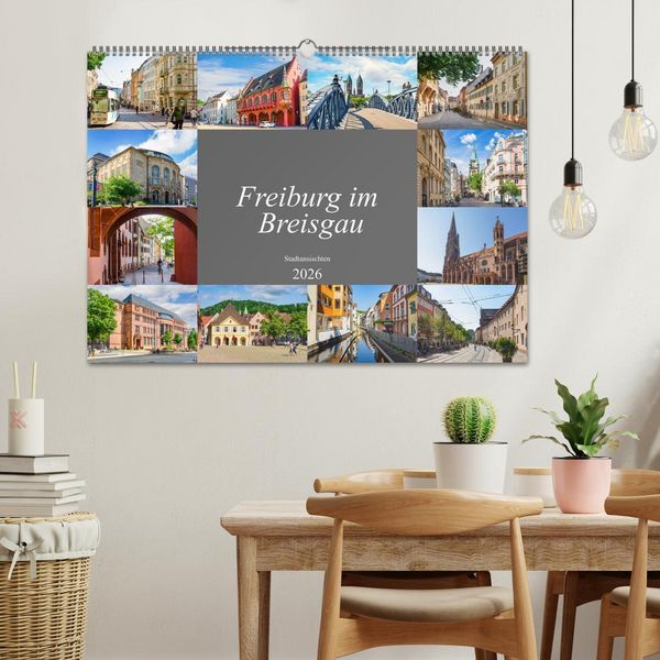Produktbild: Freiburg im Breisgau Impressionen (Wandkalender 2026 DIN A2 quer), CALVENDO Monatskalender