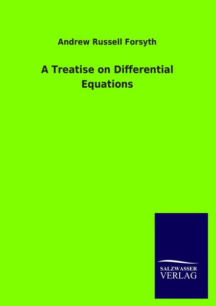 Produktbild: A Treatise on Differential Equations