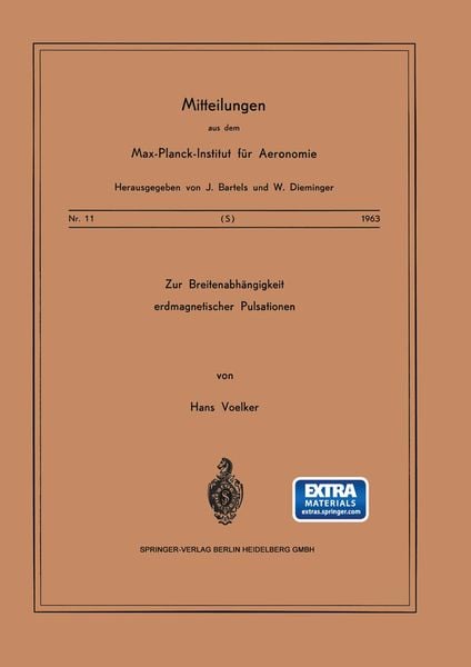 Produktbild: Zur Breitenabh&auml;ngigkeit erdmagnetischer Pulsationen