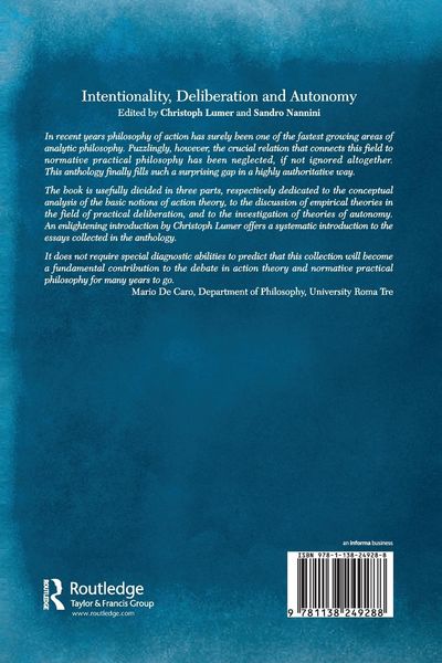 Produktbild: Intentionality, Deliberation and Autonomy