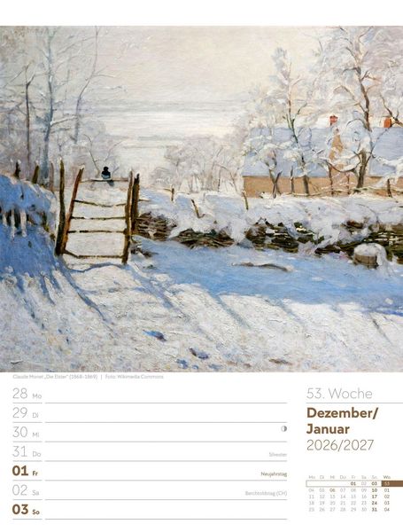 Produktbild: Kunstwelt Wochenplaner Kalender 2027 | Impressionismus und Klassische Moderne