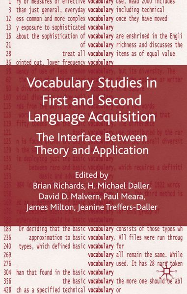 Produktbild: Vocabulary Studies in First and Second Language Acquisition