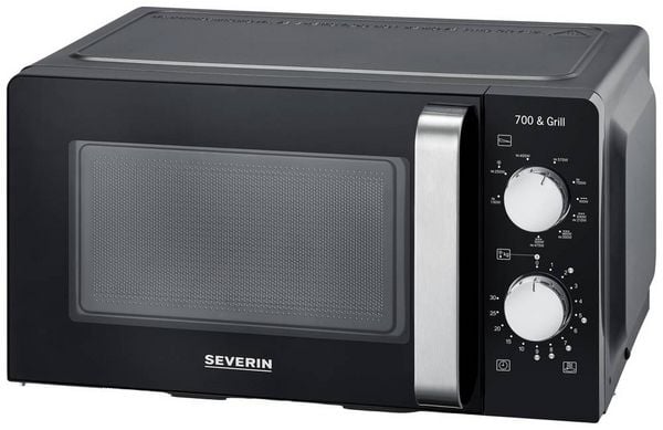 Produktbild: Severin 7781 Mikrowelle Schwarz 700W Timerfunktion, Grillfunktion