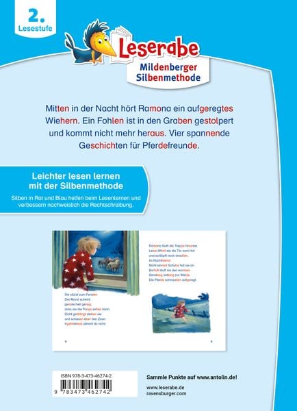 Produktbild: Leserabe mit Mildenberger Silbenmethode - Pferdegeschichten