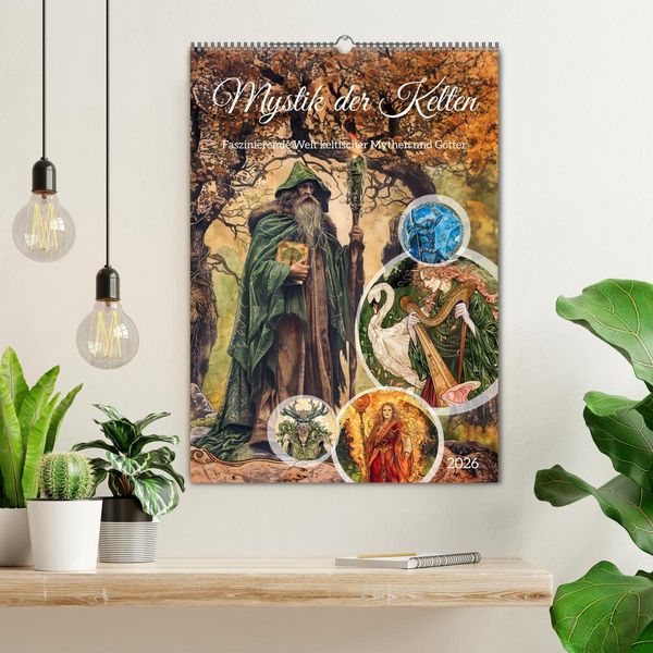 Produktbild: Mystik der Kelten - Faszinierende Welt keltischer Mythen und G&ouml;tter (Wandkalender 2026 DIN A2 hoch), CALVENDO Monatskalender