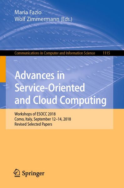 Produktbild: Advances in Service-Oriented and Cloud Computing
