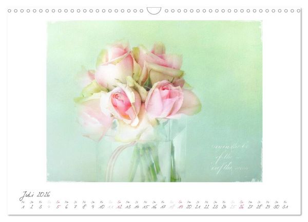 Produktbild: Vintage Flowers (Wandkalender 2026 DIN A3 quer), CALVENDO Monatskalender