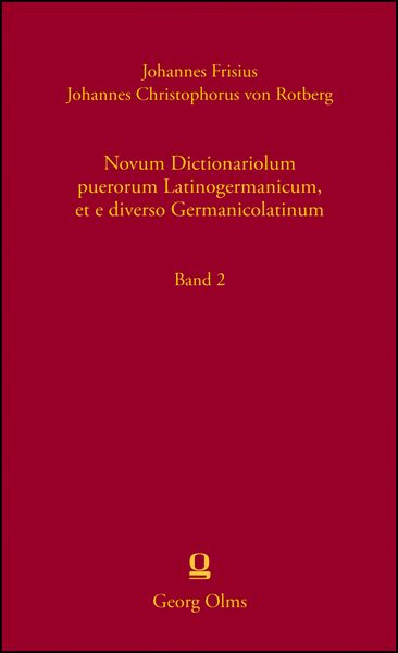 Produktbild: Novum Dictionariolum puerorum Latinogermanicum, et e diverso Germanicolatinum