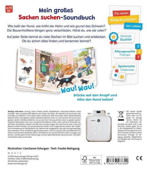 Produktbild: Sachen suchen, Sachen h&ouml;ren: Auf dem Bauernhof (X)