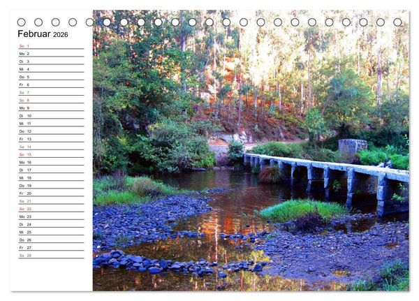 Produktbild: Jakobsweg - Camino Portugues (Tischkalender 2026 DIN A5 quer), CALVENDO Monatskalender