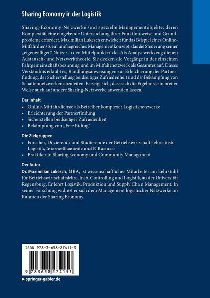 Produktbild: Sharing Economy in der Logistik