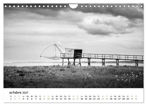 Produktbild: Terres de contraste &ndash; Une ann&eacute;e en monochrome (Calendrier mural 2027 DIN A4 vertical), CALVENDO calendrier mensuel