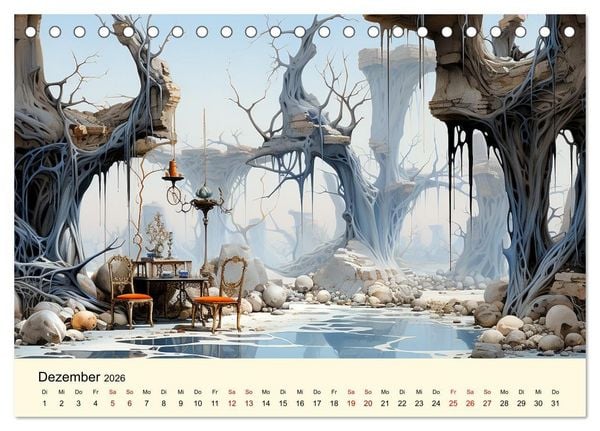 Produktbild: Surreale W&uuml;ste (Tischkalender 2026 DIN A5 quer), CALVENDO Monatskalender