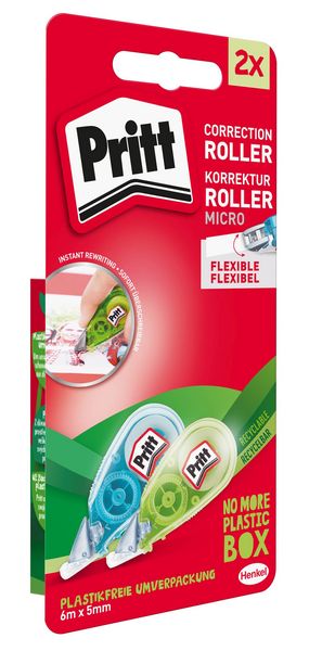 Produktbild: Pritt Kleben Pritt Korrektur Micro Roller, 2 5 mm, pink und blau